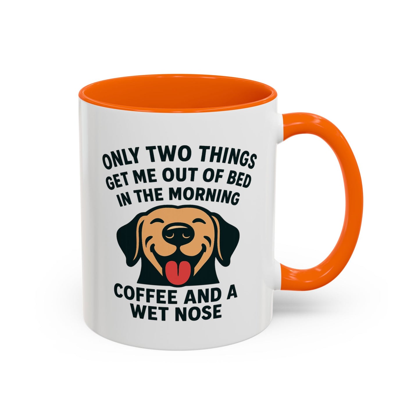 Coffee & Wet Noses Accent Coffee Mug (11 oz)