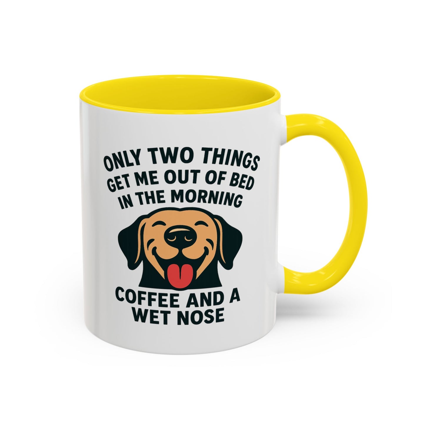 Coffee & Wet Noses Accent Coffee Mug (11 oz)