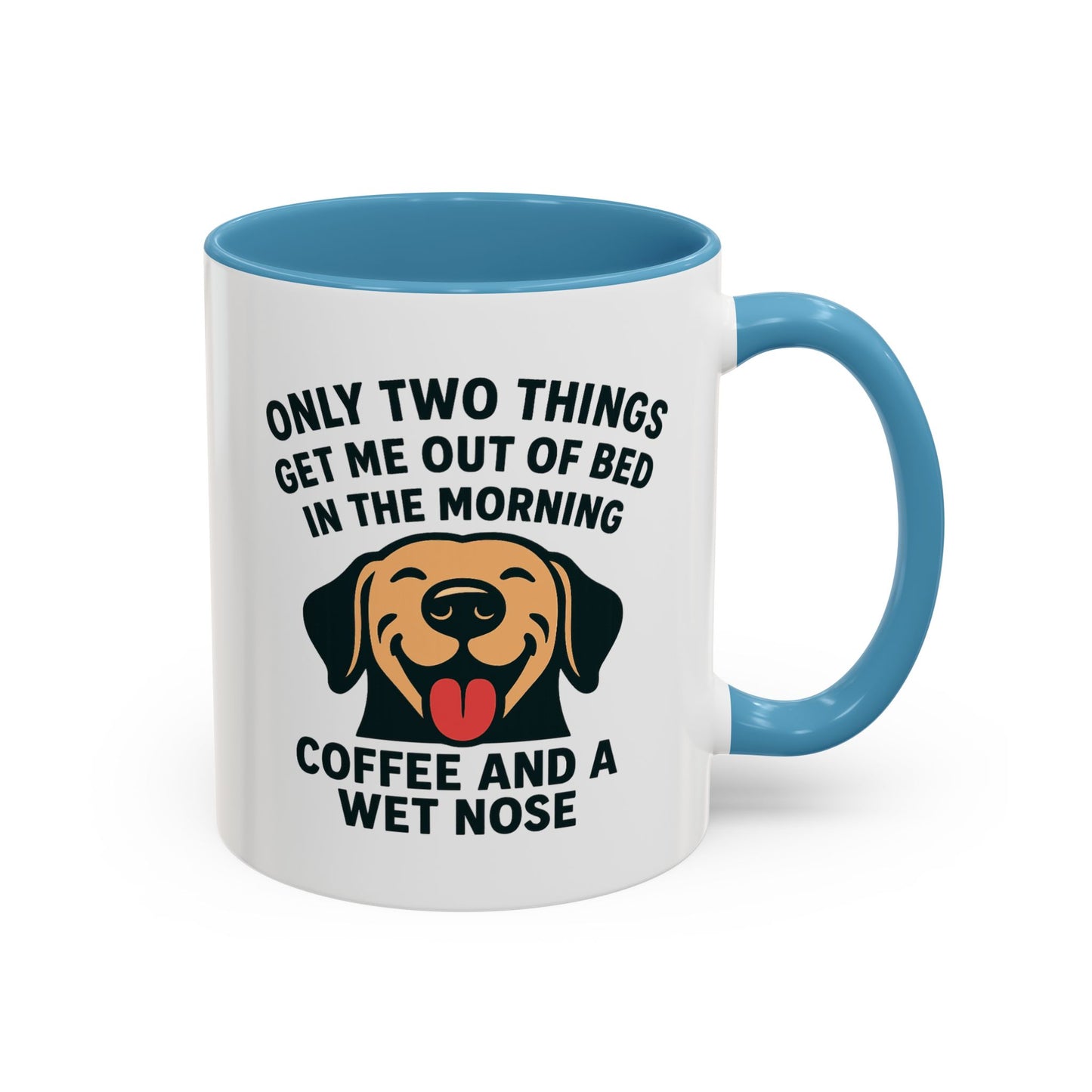 Coffee & Wet Noses Accent Coffee Mug (11 oz)