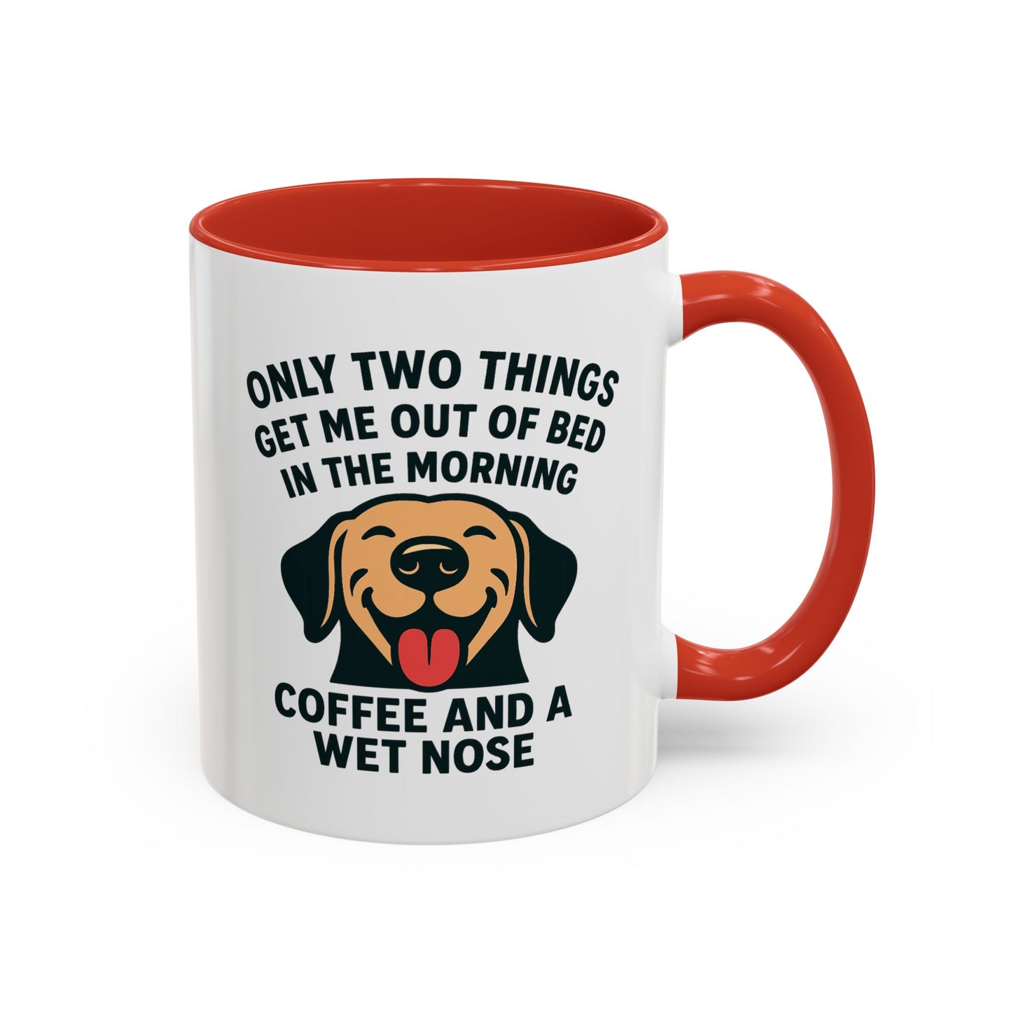 Coffee & Wet Noses Accent Coffee Mug (11 oz)